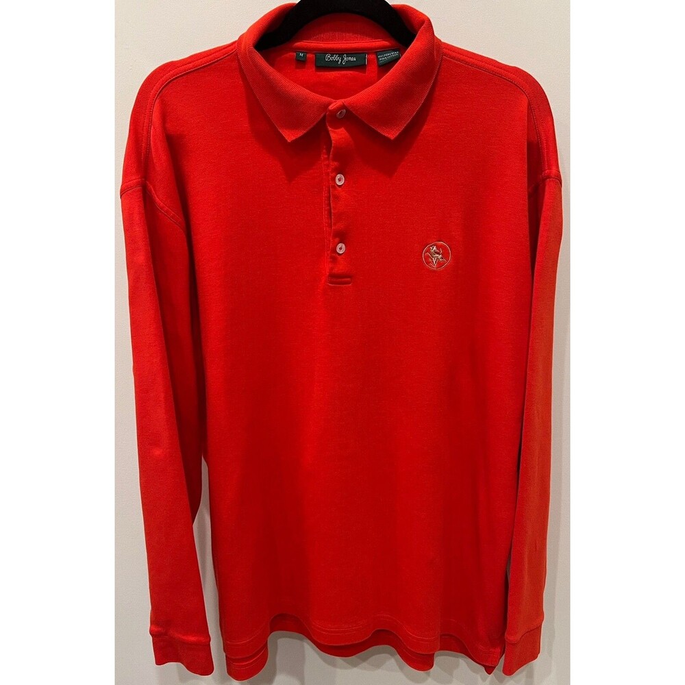 Bob O’Link Golf Club - Bobby Jones Long Sleeve Golf Polo Men's Size Medium - Red